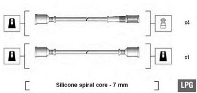 MAGNETI MARELLI 941095340585 -  Комплект проводов зажигания